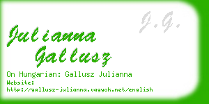 julianna gallusz business card